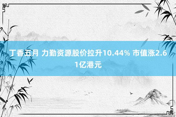 丁香五月 力勤资源股价拉升10.44% 市值涨2.61亿港元