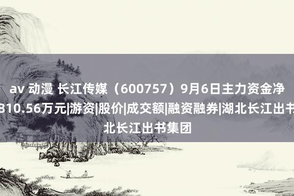 av 动漫 长江传媒（600757）9月6日主力资金净卖出810.56万元|游资|股价|成交额|融资融券|湖北长江出书集团