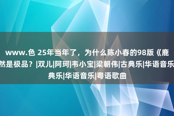 www.色 25年当年了，为什么陈小春的98版《鹿鼎记》依然是极品？|双儿|阿珂|韦小宝|梁朝伟|古